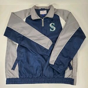 Genuine Merchandise Seattle Mariners Windbreaker MLB Baseball Jacket Size L‎